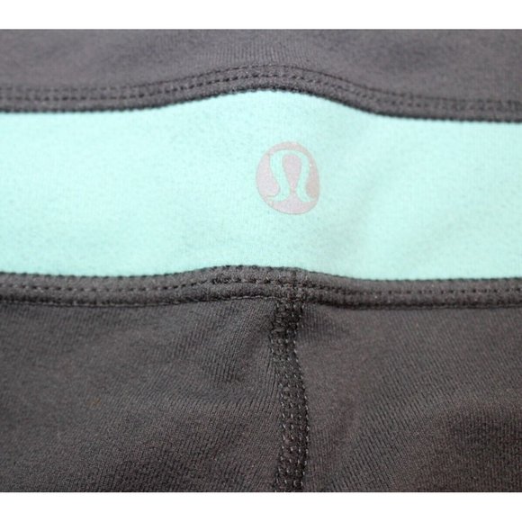 Womens Lululemon Cropped Capri Leggings Sz: 4 Gray Athletic Activewear Yoga Run - Picture 6 of 6